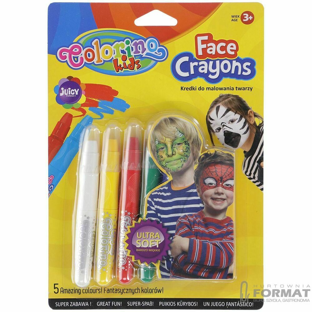 Farba do malowania twarzy Patio na blistrze 5 kolor. (80047) 1