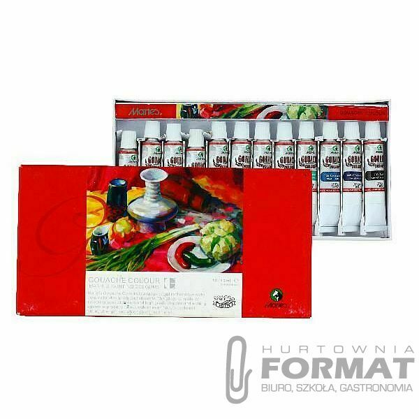 Farba gwasz Maries 12ml 12 kolor. (7312B) 1