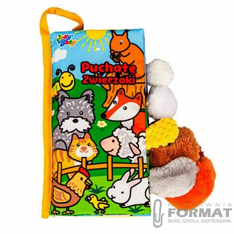 Książeczka edukacyjna Jolly Baby miękkie puchate zwierzaki ogonki (JB80453(1)) 1