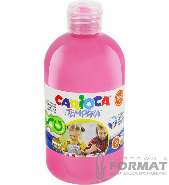 Farba tempera Carioca kolor: różowy ciemny 500ml 1 kolor. (170-2715) 1