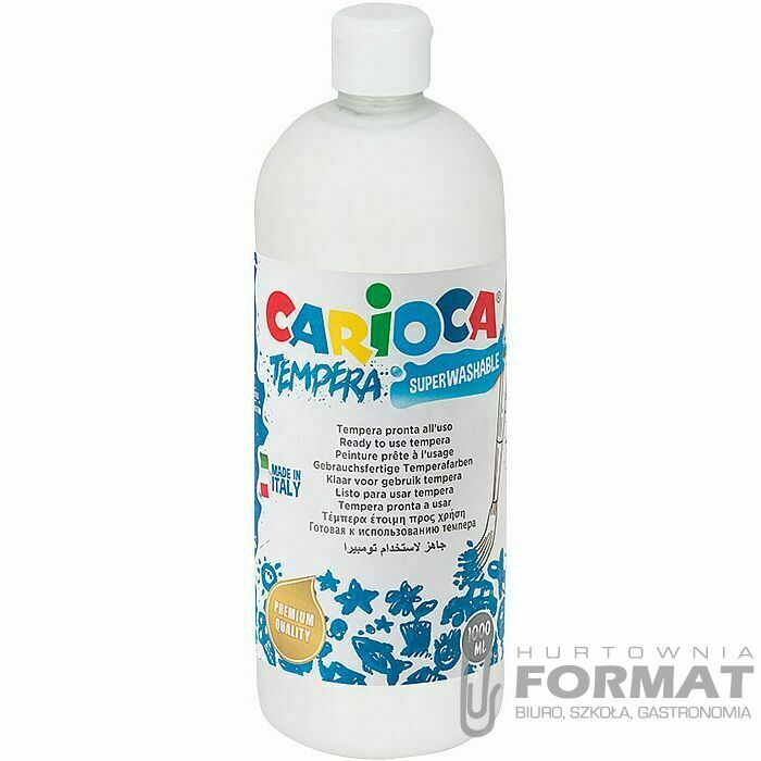 Farba tempera Carioca kolor: biały 1000ml 1 kolor. 1