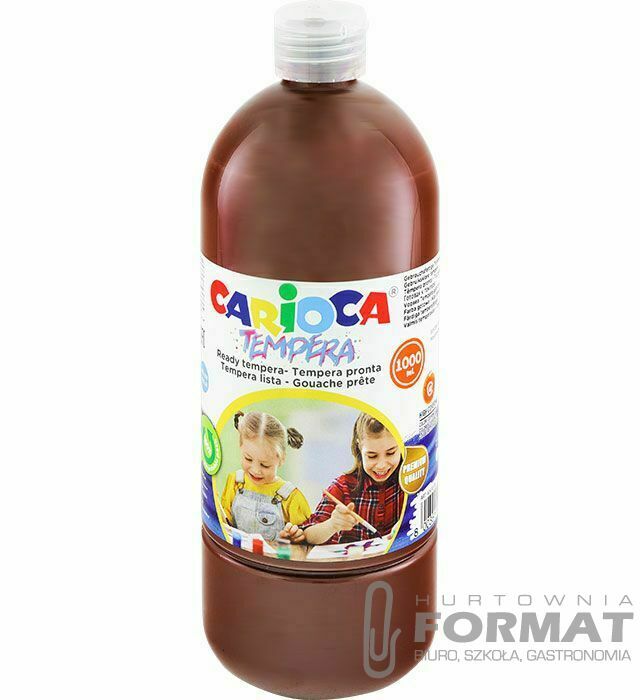 Farba tempera Carioca kolor: brązowy 1000ml 1 kolor. (170-2660) 1