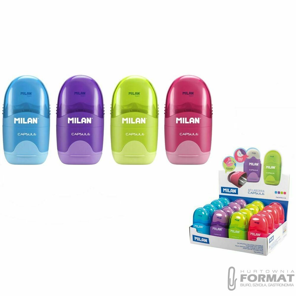 Temperówko-gumka Milan Capsula (4701116) 1