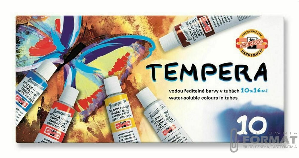 Farba tempera Koh-I-Noor kolor: mix 16ml 10 kolor. 1
