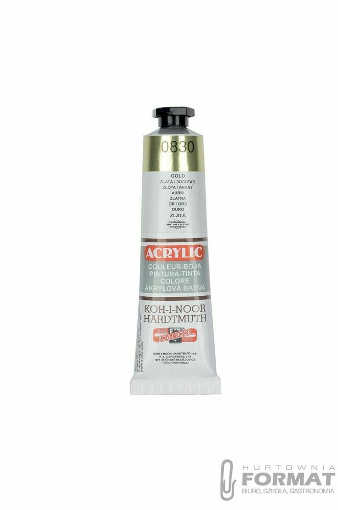 Farba akrylowa Koh-I-Noor ZŁOTA kolor: złoty 40ml (0800) 1