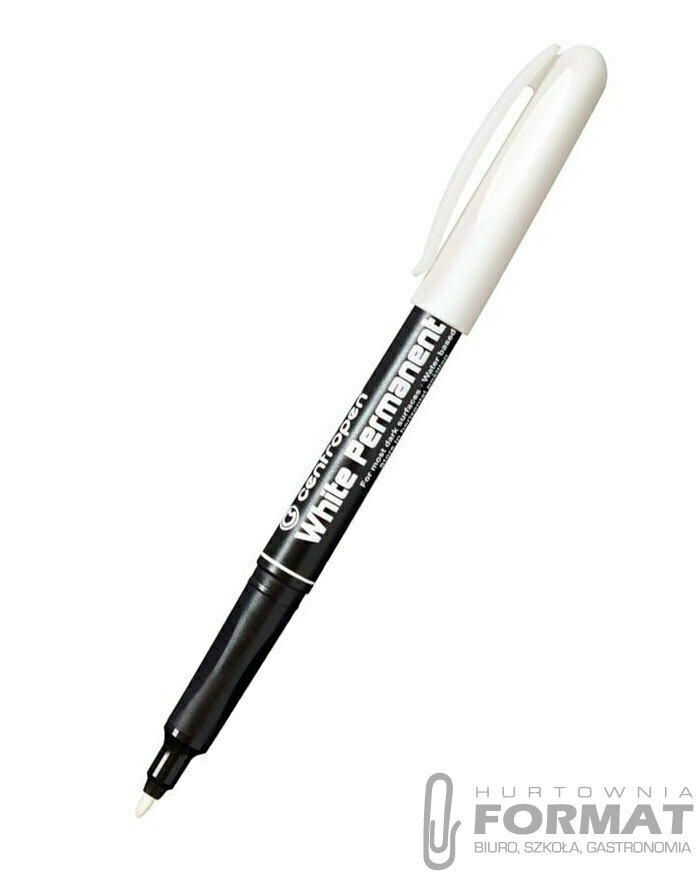 Centropen Foliopis White Permanent okrągły biały 1
