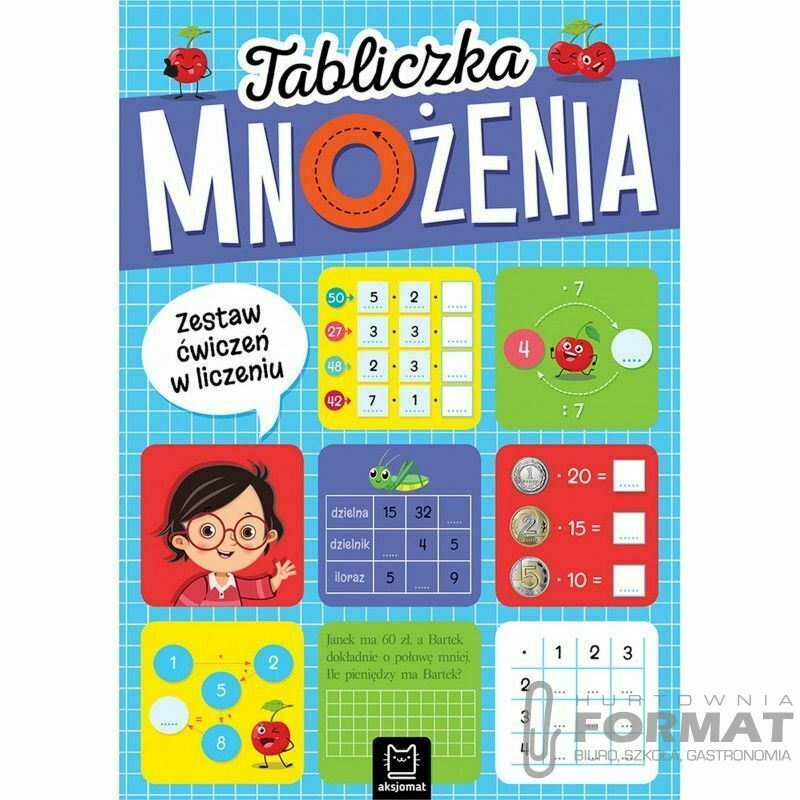 Książka dla dzieci Tabliczka mnożenia. Zestaw ćwiczeń w liczeniu 1