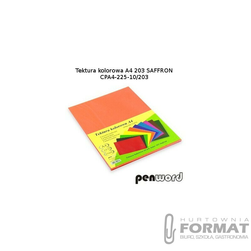 BRYSTOL/TEKTURA KOL. A4 203 SAFFRON/POMARAŃCZOWA CPA4-225-10 1