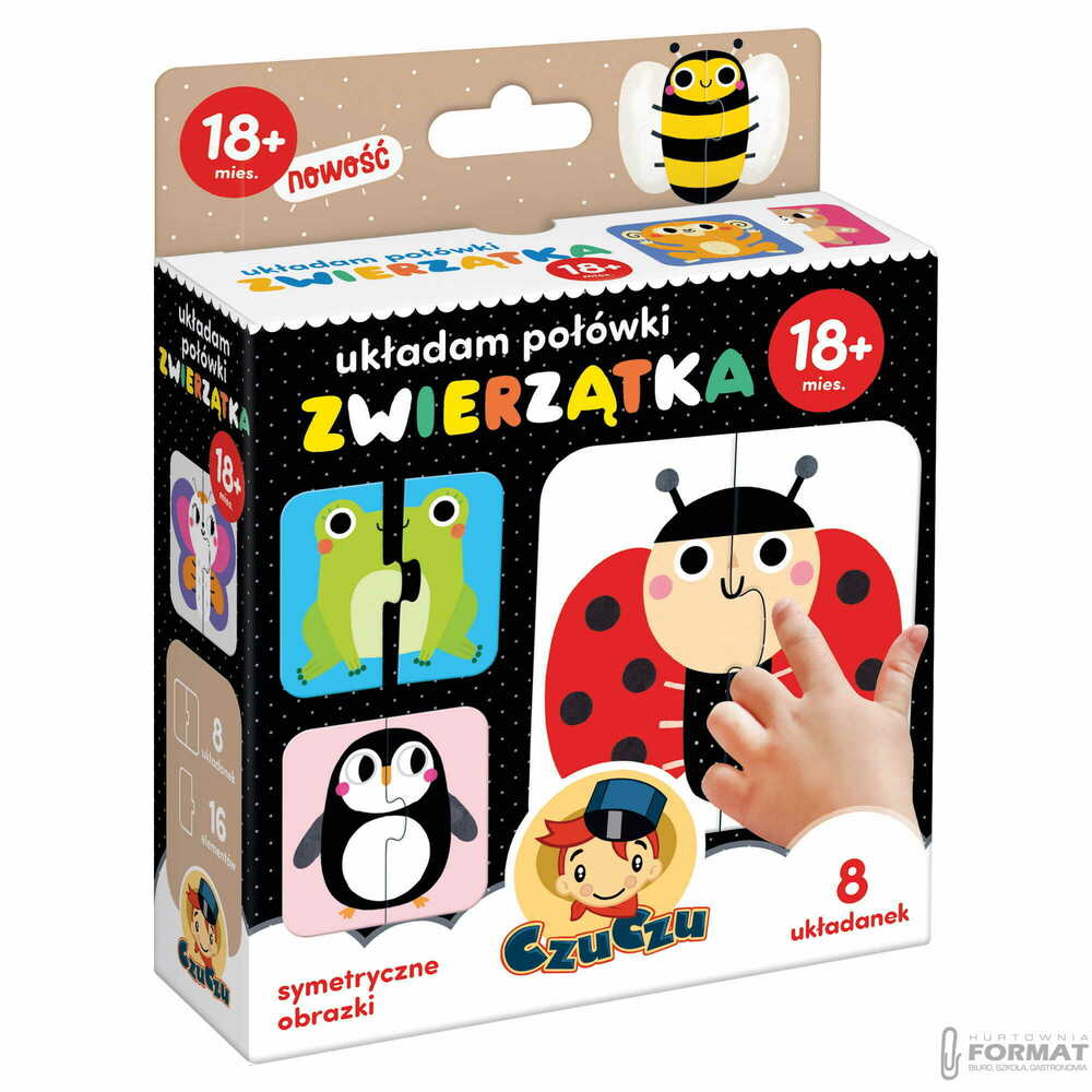 Puzzle CzuCzu układam połówki - Zwierzątka 1