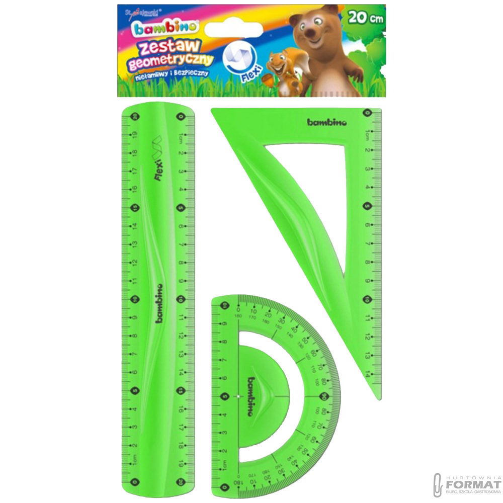 Zestaw geometryczny Bambino 3 elementy 20 cm flexi 1