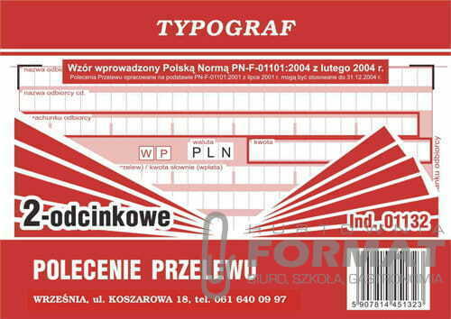 POLECENIE PRZELEWU ZWYKŁE 2ODC 01132 1