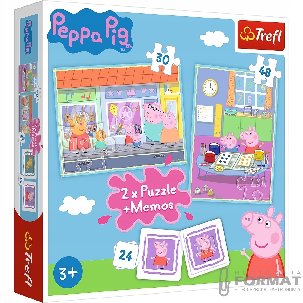 PUZZLE 2W1 MEMOS DZIEŃ PEPPY 1