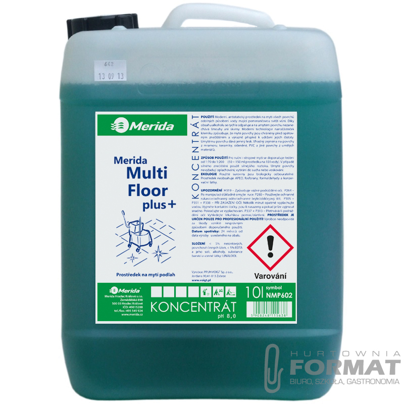 MERIDA MULTI FLOOR PLUS 10L ŚRODEK ANTYST. DO POWI 1