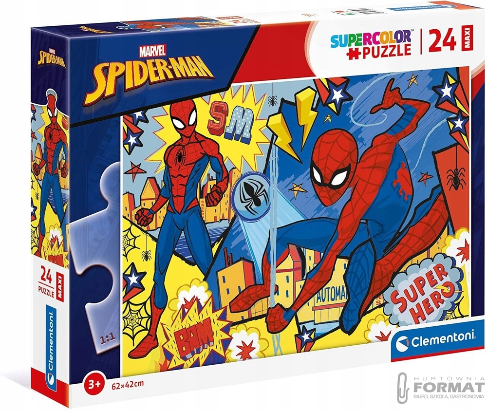 Clementoni Puzzle 24el Maxi Spiderman Marvel 24216 1