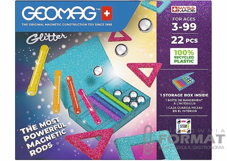 Geomag Glitter Recycled 22el. 1