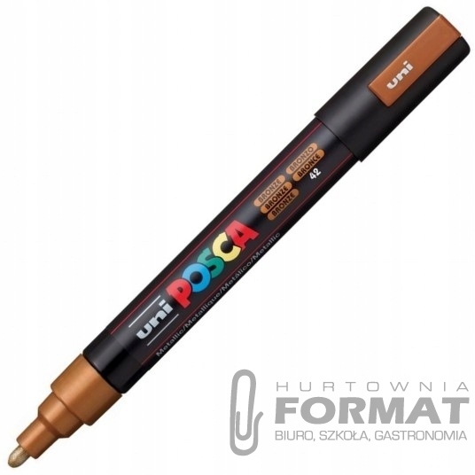 Marker plakatowy UNI POSCA PC-5M brąz metalik 1