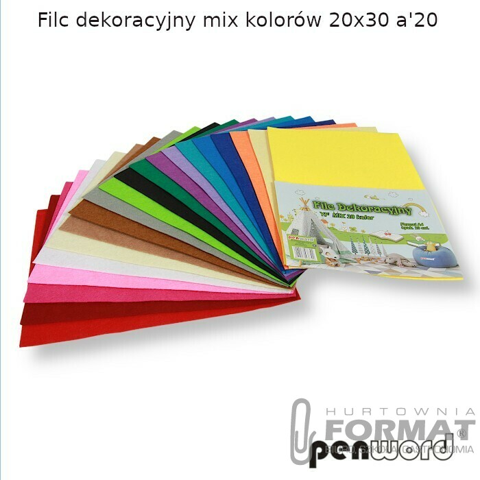 FILC DEKORACYJNY MIX KOLORÓW 20X30 a'20 1