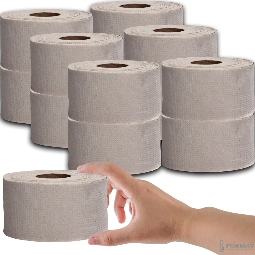 Papier toaletowy JUMBO szary makulatura 100m ekologiczny op 12szt 1