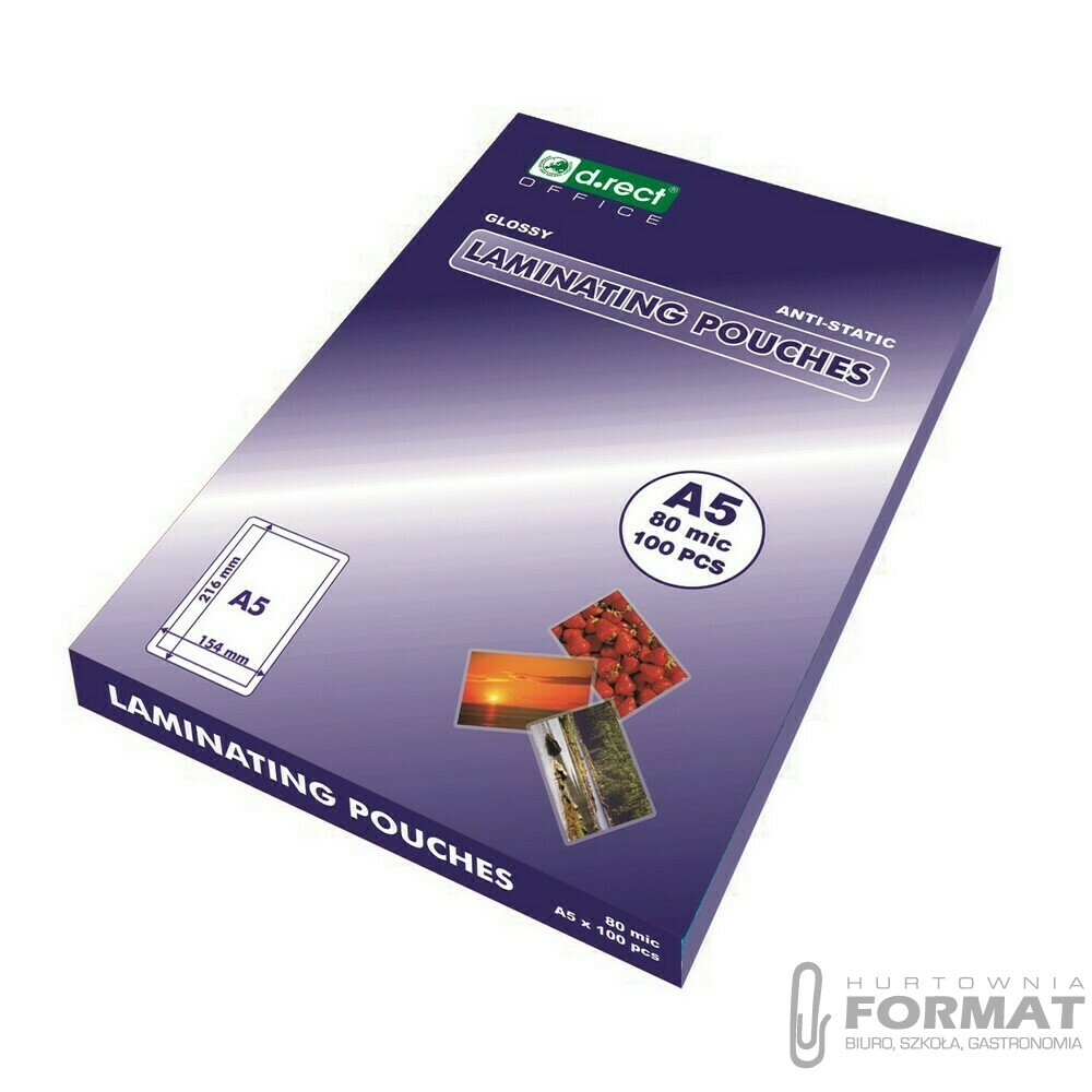 FOLIA DO LAMINOWANIA A5 80MIC 100ARK 1