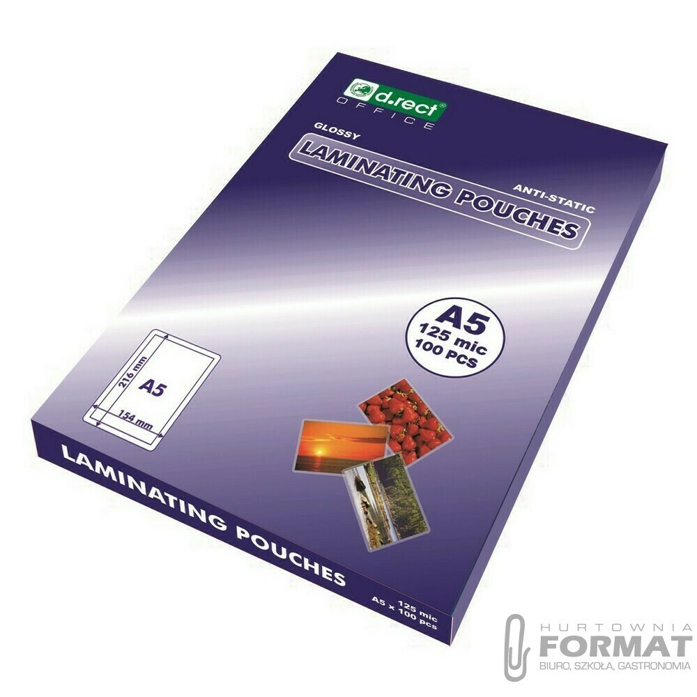 FOLIA DO LAMINOWANIA A5 125MIC 100ARK 1