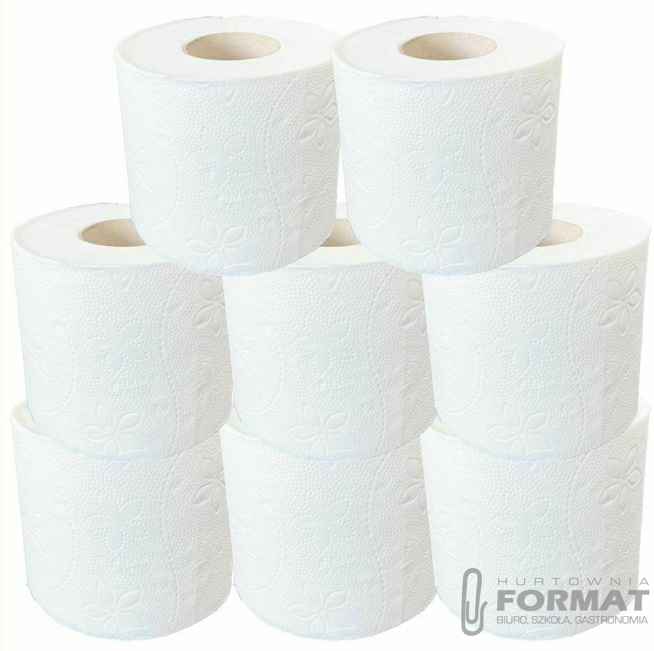 Papier toaletowy hotelowy, długi 27m 3w 8 rolek celuloza 1