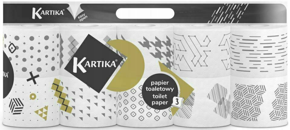 Papier toaletowy DŁUGI 24m 3w Kartika MODERN GOLD  1