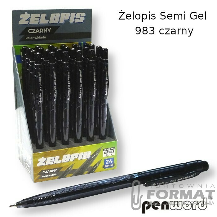 ŻELOPIS SEMI GEL 983 CZARNY 1