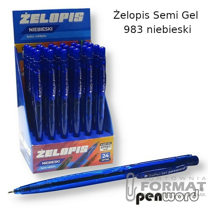 ŻELOPIS SEMI GEL 983 NIEBIESKI 1