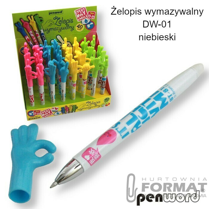 ŻELOPIS WYMAZYWALNY DW-01 NIEBIESKI 1