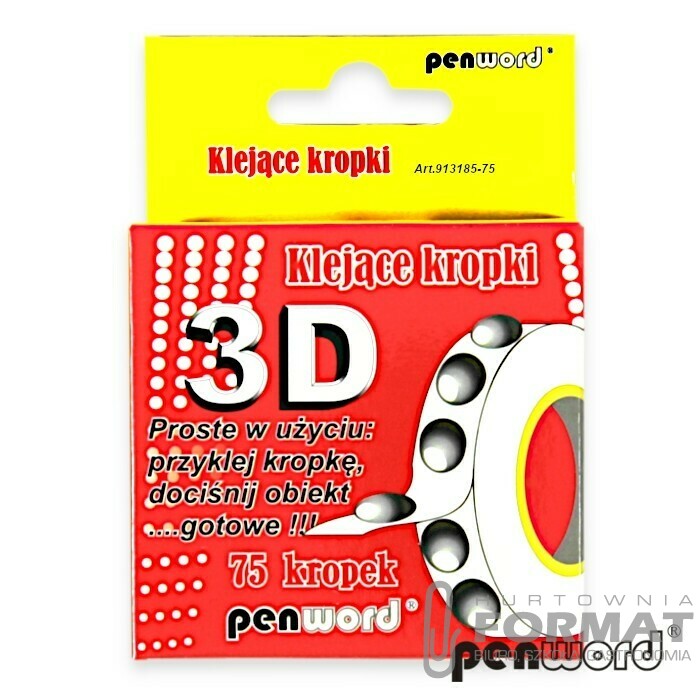 KLEJĄCE KROPKI 75 3D 1,5mm 1