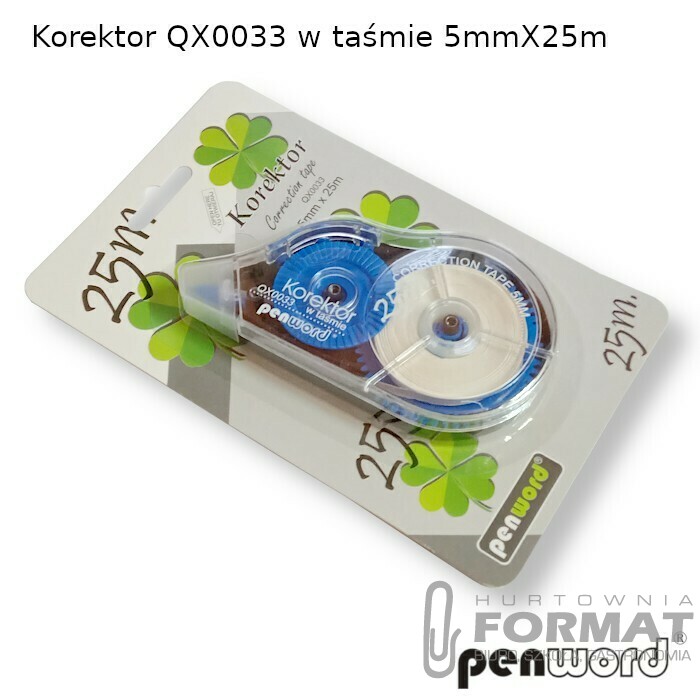 KOREKTOR QX0033 W TAŚMIE 5mmX25m 1
