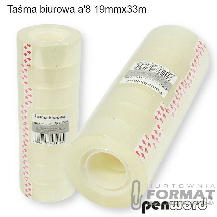 TAŚMA BIUROWA a'8 19x33m 1