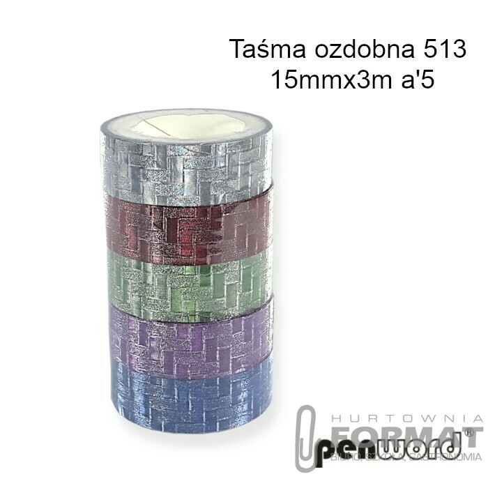 TAŚMA OZDOBNA 513 15mmx3m a'5 1
