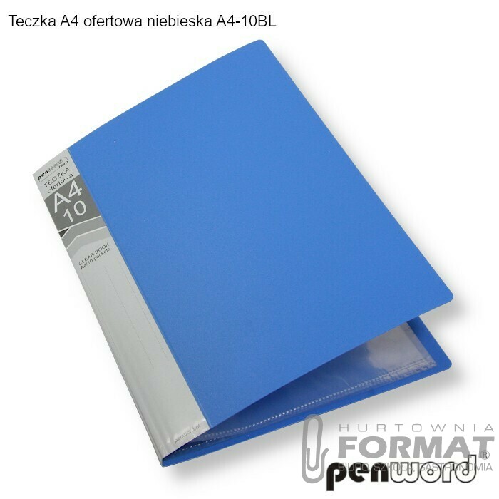 TECZKA A4 OFERTOWA NIEBIESKA A4-10BL 1