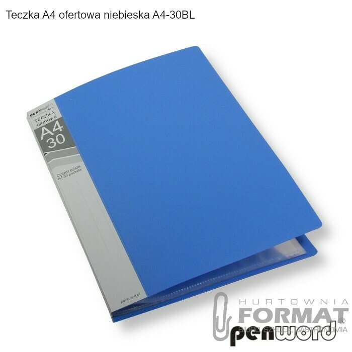TECZKA A4 OFERTOWA NIEBIESKA A4-30BL 1