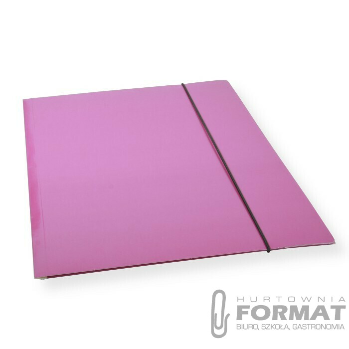 TECZKA A4 Z GUMKĄ CF-1 LAKIEROWANA FIOLETOWA 300gsm 1