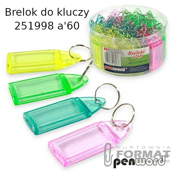 BRELOK DO KLUCZY 251998 a'60 AKRYL 1
