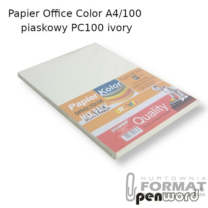 PAPIER OFFICE COLOR A4/100 PIASKOWY PC100 IVORY 1