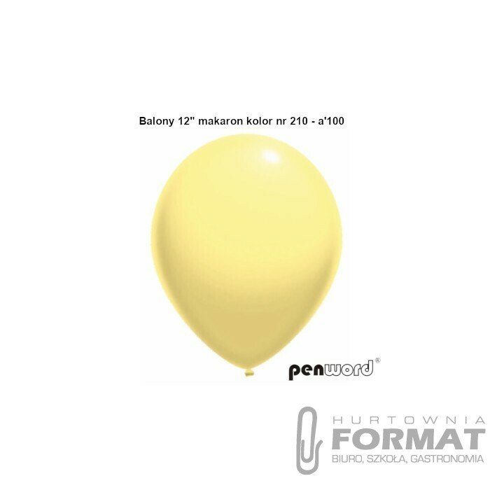 BALONY 12" MAKARON KOLOR NR 210 - a'100 1