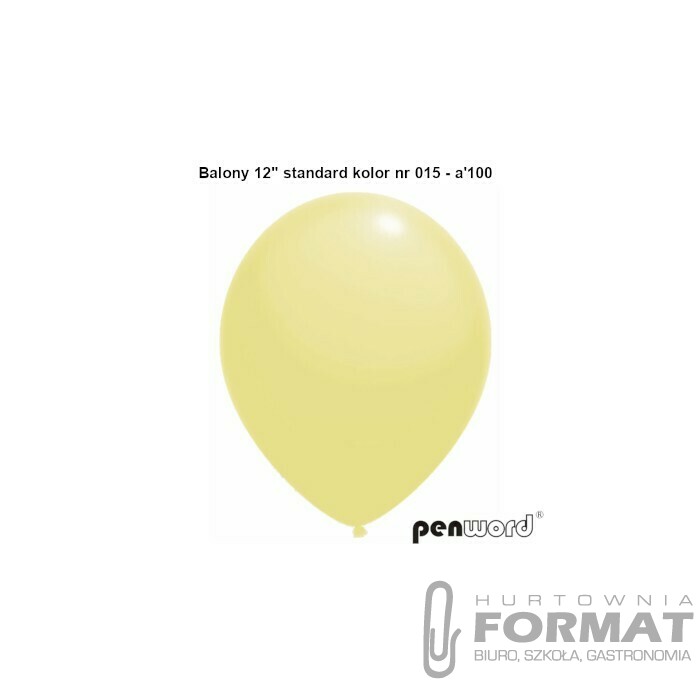 BALONY 12" STANDARD KOLOR NR 015 - a'100 1