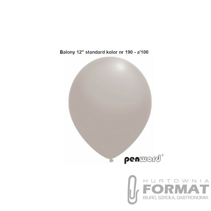 BALONY 12" STANDARD KOLOR NR 190 - a'100 1