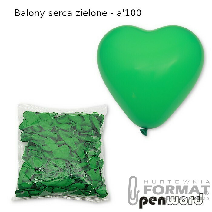 BALONY SERCA ZIELONE - a'100 1