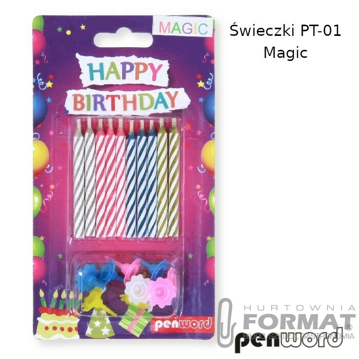 ŚWIECZKI URODZINOWE PT-01 MAGIC 1