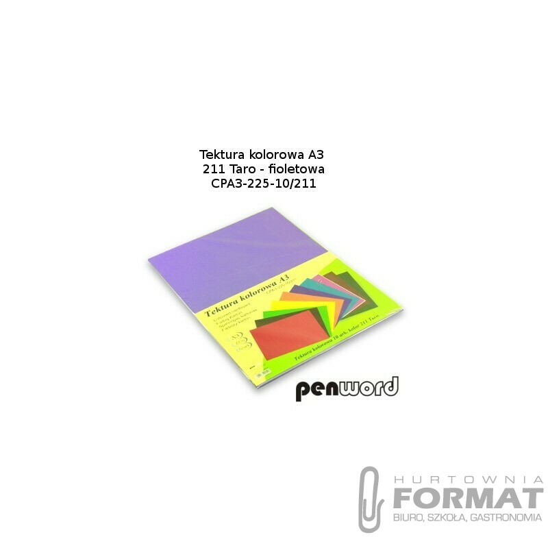 BRYSTOL/TEKTURA KOL. A3 211 TARO/FIOLETOWA a'10 CPA3-225-10 1