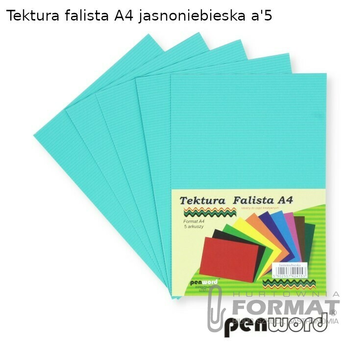 TEKTURA FALISTA A4 JASNONIEBIESKA a'5 1