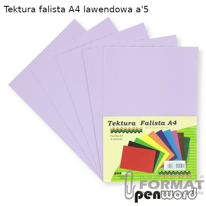 TEKTURA FALISTA A4 LAWENDOWA a'5 1