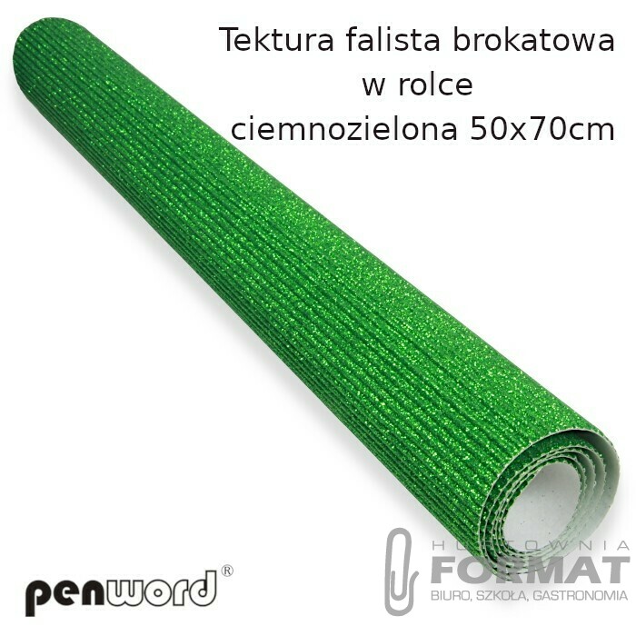 TEKTURA FAL. BROKAT. W ROLCE CIENMOZIELONA 50x70cm 1