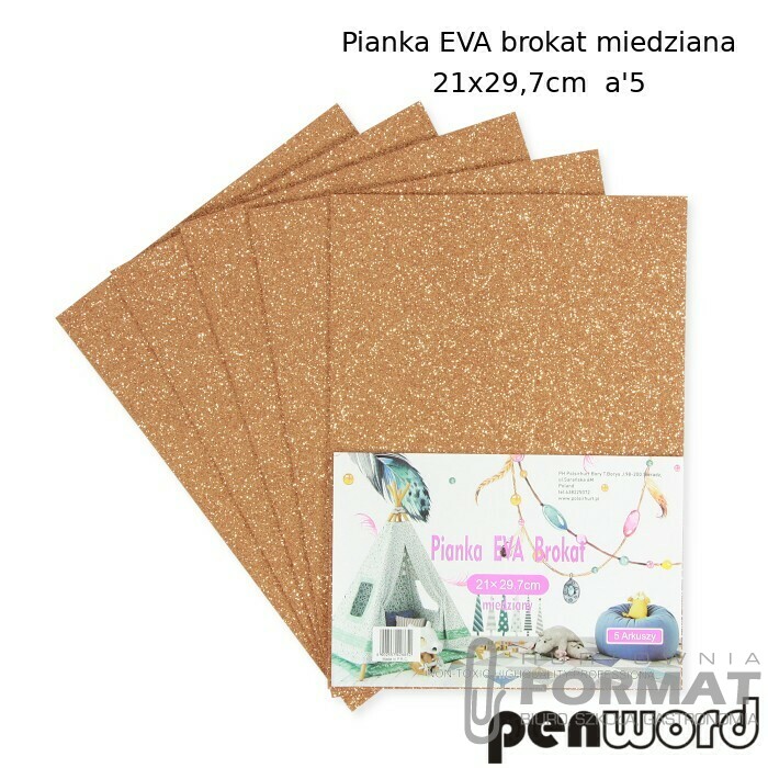 PIANKA EVA BROKAT MIEDZIANA 21X29,7 a'5 Y226 1