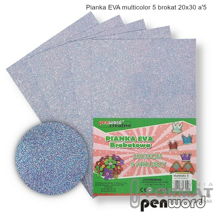 PIANKA EVA MULTICOLOR .5 BROKAT 20X30 a'5 1