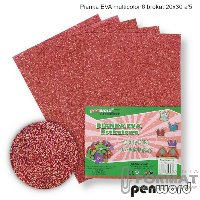 PIANKA EVA MULTICOLOR .6 BROKAT 20X30 a'5 1